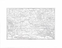 South Dakota State Map, Charles Mix County 1906 Uncolored and Incomplete